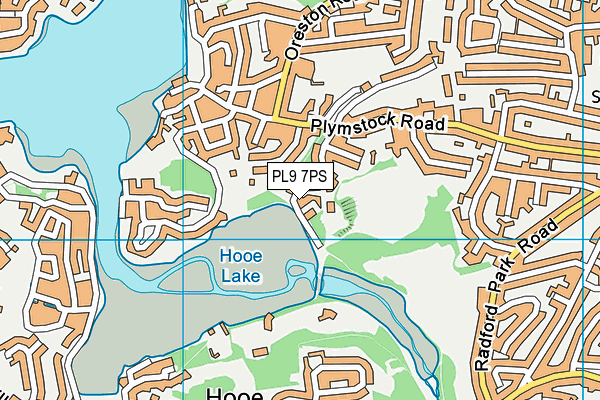 PL9 7PS map - OS VectorMap District (Ordnance Survey)