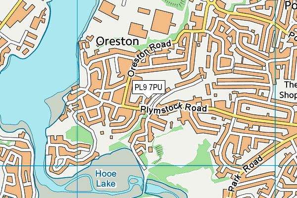 PL9 7PU map - OS VectorMap District (Ordnance Survey)