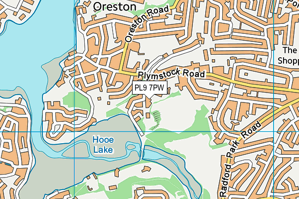 PL9 7PW map - OS VectorMap District (Ordnance Survey)