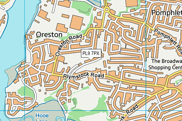 PL9 7PX map - OS VectorMap District (Ordnance Survey)