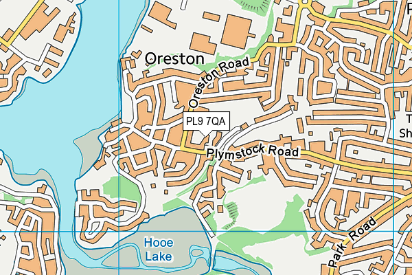 PL9 7QA map - OS VectorMap District (Ordnance Survey)