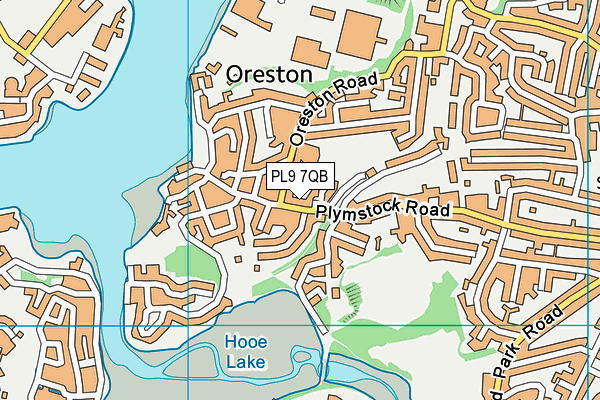 PL9 7QB map - OS VectorMap District (Ordnance Survey)