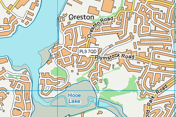 PL9 7QD map - OS VectorMap District (Ordnance Survey)