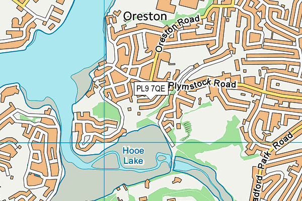 PL9 7QE map - OS VectorMap District (Ordnance Survey)