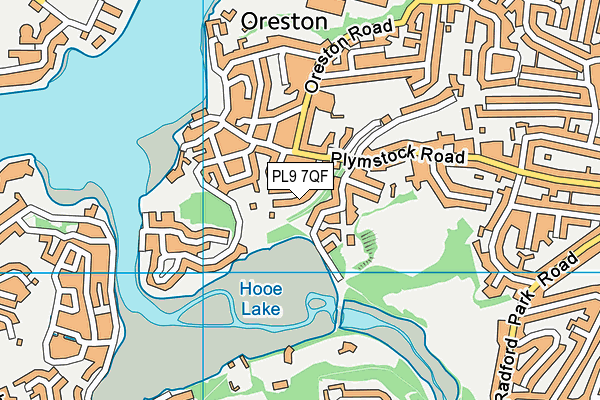 PL9 7QF map - OS VectorMap District (Ordnance Survey)
