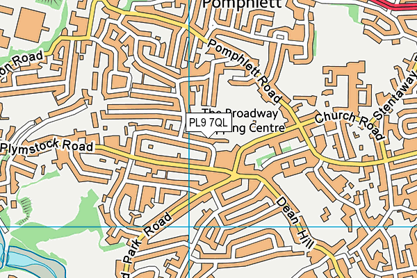 PL9 7QL map - OS VectorMap District (Ordnance Survey)