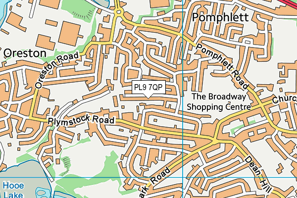 PL9 7QP map - OS VectorMap District (Ordnance Survey)