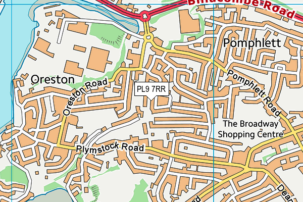 PL9 7RR map - OS VectorMap District (Ordnance Survey)