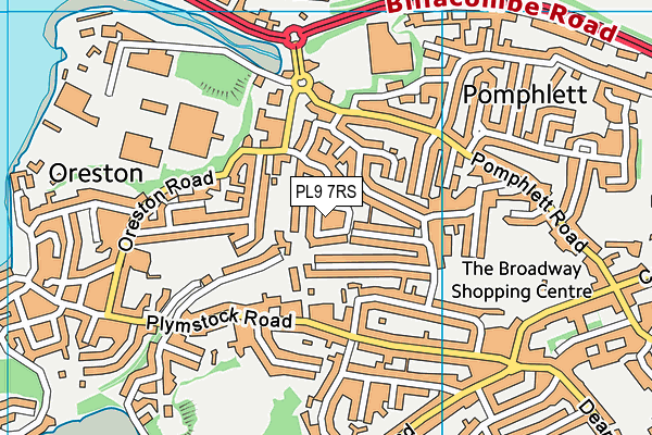 PL9 7RS map - OS VectorMap District (Ordnance Survey)