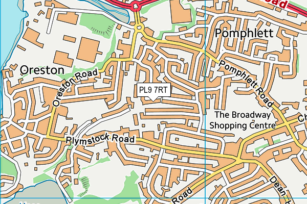 PL9 7RT map - OS VectorMap District (Ordnance Survey)