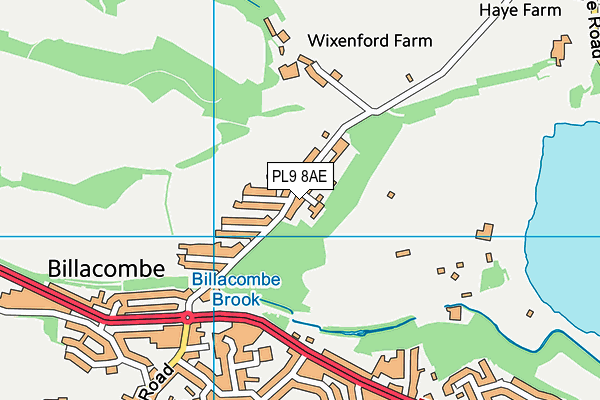 PL9 8AE map - OS VectorMap District (Ordnance Survey)