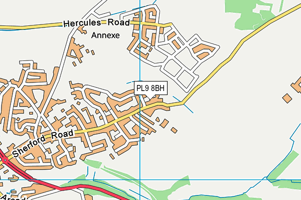 PL9 8BH map - OS VectorMap District (Ordnance Survey)