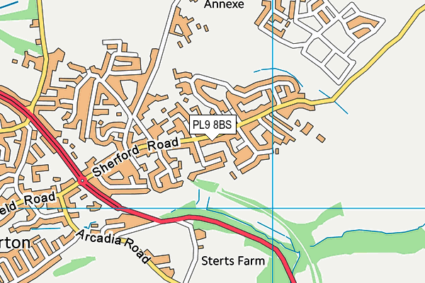 PL9 8BS map - OS VectorMap District (Ordnance Survey)