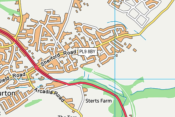 PL9 8BY map - OS VectorMap District (Ordnance Survey)