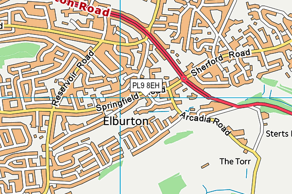 PL9 8EH map - OS VectorMap District (Ordnance Survey)