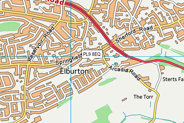 PL9 8EQ map - OS VectorMap District (Ordnance Survey)