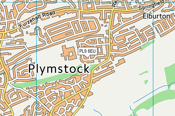 PL9 8EU map - OS VectorMap District (Ordnance Survey)