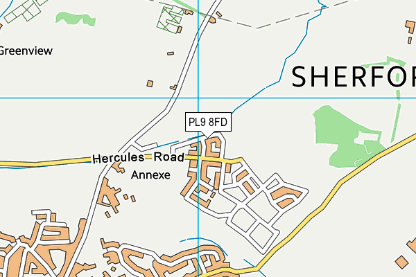 PL9 8FD map - OS VectorMap District (Ordnance Survey)