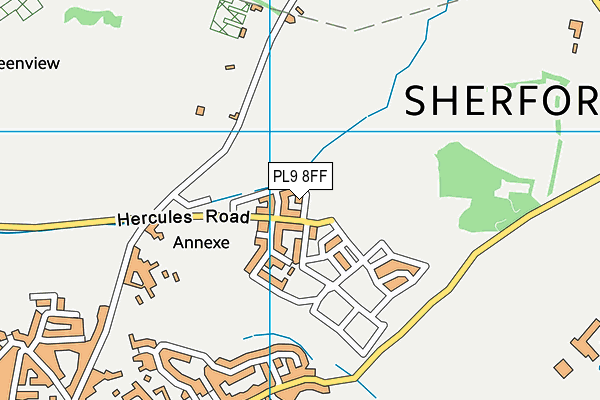 PL9 8FF map - OS VectorMap District (Ordnance Survey)