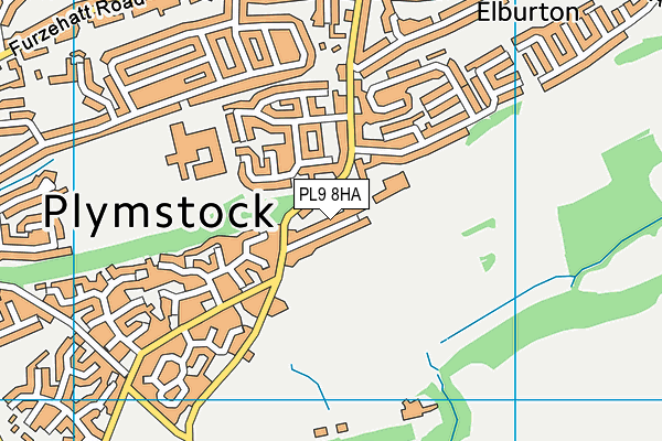 PL9 8HA map - OS VectorMap District (Ordnance Survey)