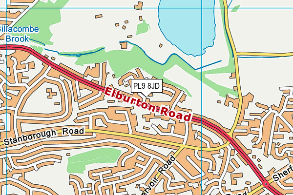 PL9 8JD map - OS VectorMap District (Ordnance Survey)