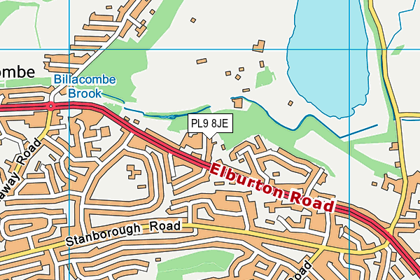 PL9 8JE map - OS VectorMap District (Ordnance Survey)