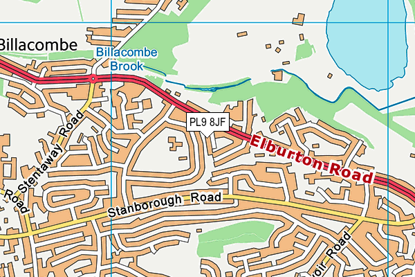 PL9 8JF map - OS VectorMap District (Ordnance Survey)