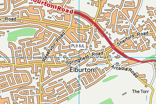 PL9 8JL map - OS VectorMap District (Ordnance Survey)