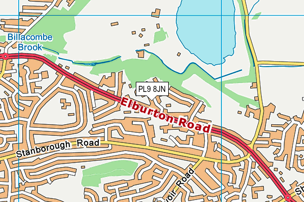 PL9 8JN map - OS VectorMap District (Ordnance Survey)