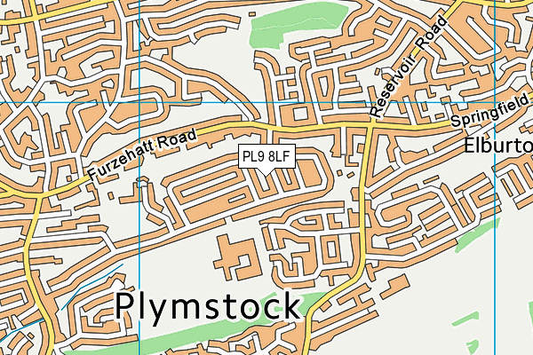 PL9 8LF map - OS VectorMap District (Ordnance Survey)