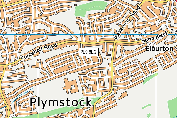 PL9 8LG map - OS VectorMap District (Ordnance Survey)