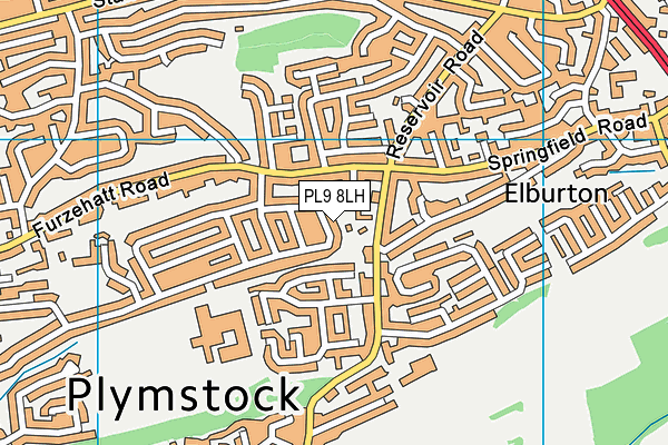 PL9 8LH map - OS VectorMap District (Ordnance Survey)