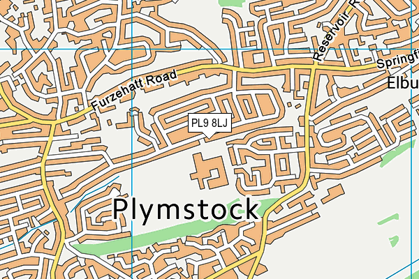 PL9 8LJ map - OS VectorMap District (Ordnance Survey)