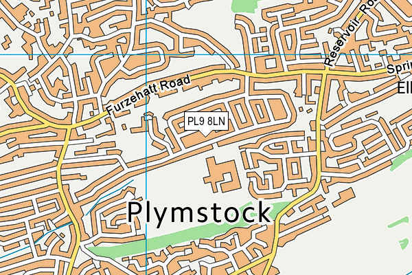 PL9 8LN map - OS VectorMap District (Ordnance Survey)