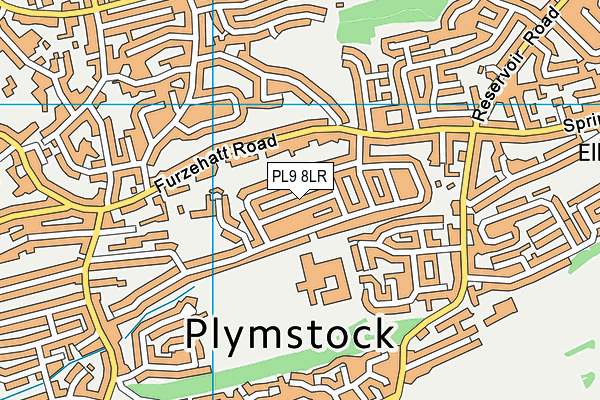 PL9 8LR map - OS VectorMap District (Ordnance Survey)