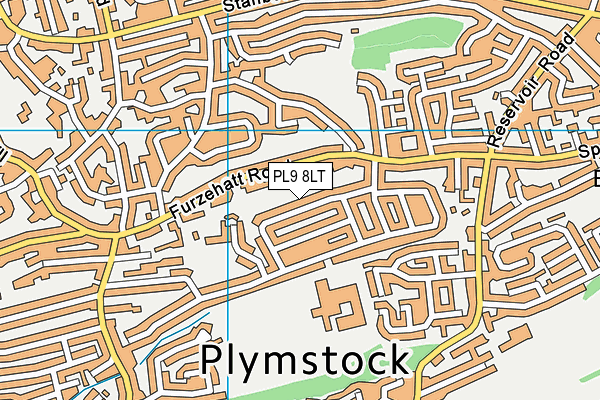 PL9 8LT map - OS VectorMap District (Ordnance Survey)