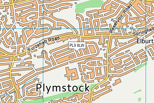 PL9 8LW map - OS VectorMap District (Ordnance Survey)