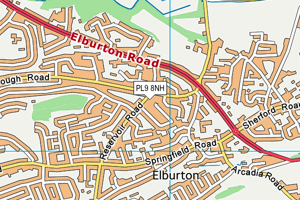 PL9 8NH map - OS VectorMap District (Ordnance Survey)