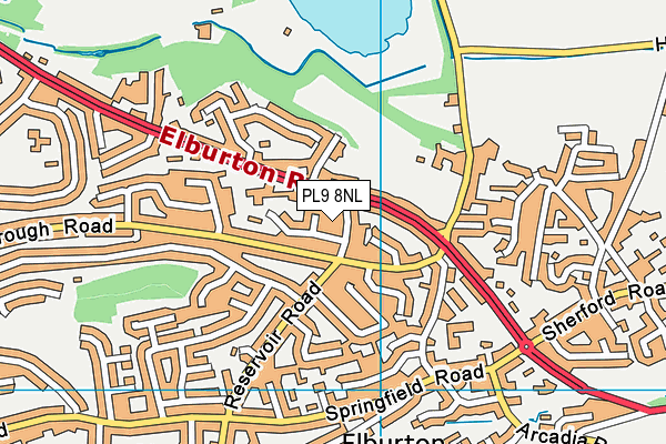 PL9 8NL map - OS VectorMap District (Ordnance Survey)