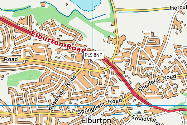 PL9 8NP map - OS VectorMap District (Ordnance Survey)