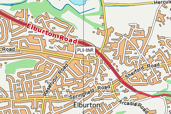 PL9 8NR map - OS VectorMap District (Ordnance Survey)