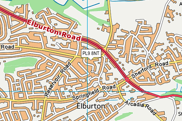 PL9 8NT map - OS VectorMap District (Ordnance Survey)