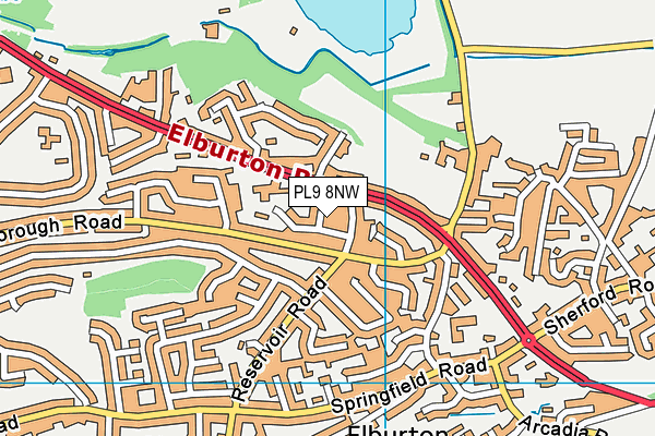 PL9 8NW map - OS VectorMap District (Ordnance Survey)