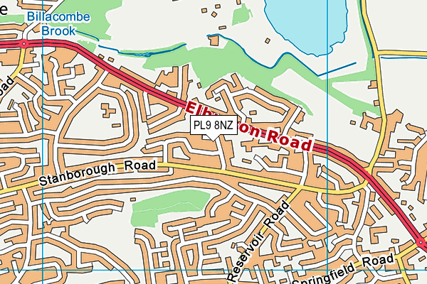 PL9 8NZ map - OS VectorMap District (Ordnance Survey)