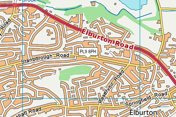 PL9 8PH map - OS VectorMap District (Ordnance Survey)