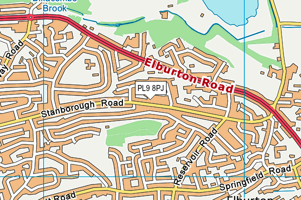 PL9 8PJ map - OS VectorMap District (Ordnance Survey)