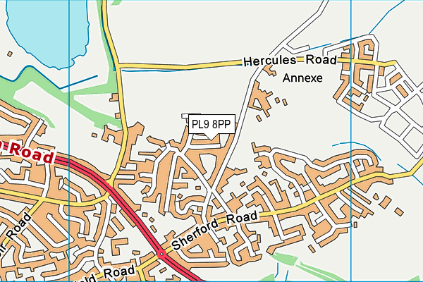 PL9 8PP map - OS VectorMap District (Ordnance Survey)