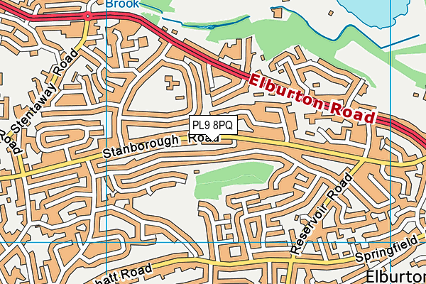 PL9 8PQ map - OS VectorMap District (Ordnance Survey)