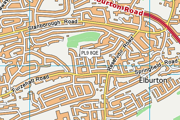 PL9 8QE map - OS VectorMap District (Ordnance Survey)