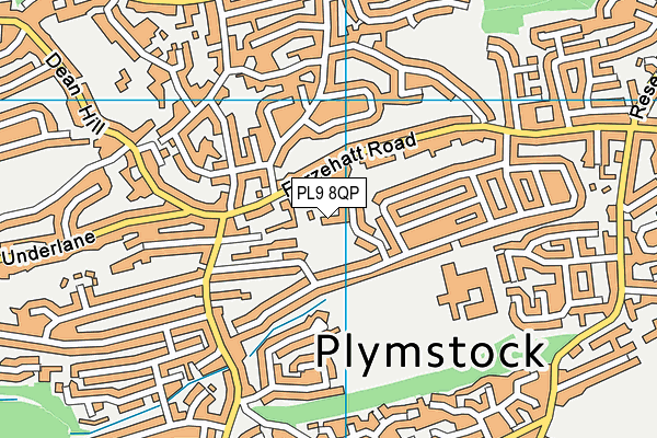 PL9 8QP map - OS VectorMap District (Ordnance Survey)